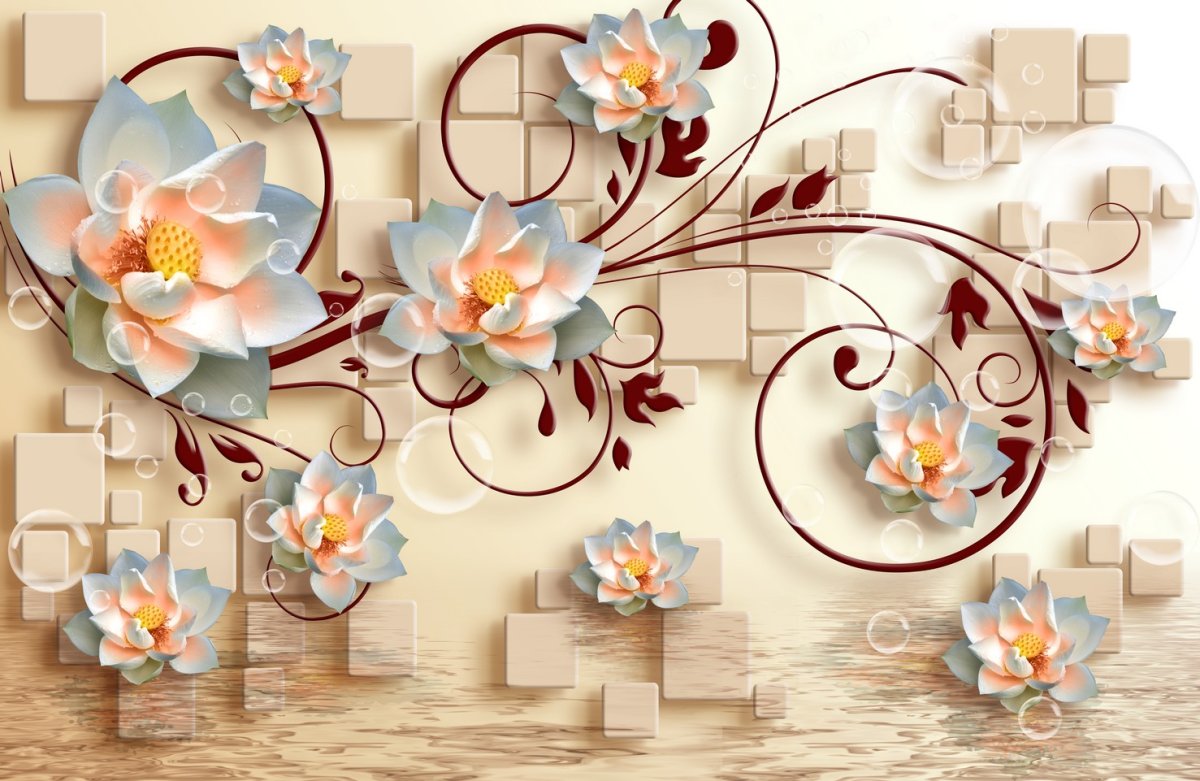 Объемные обои для стен