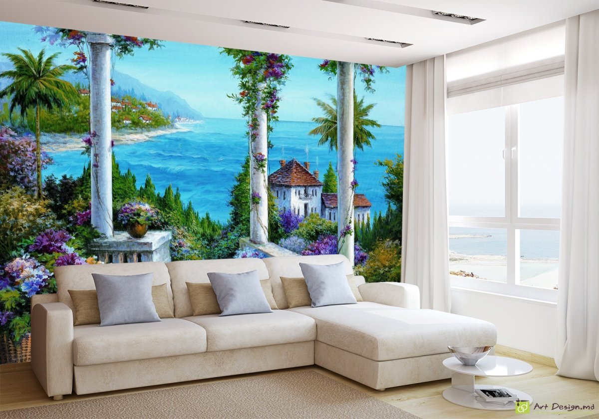 Фреска на стену море