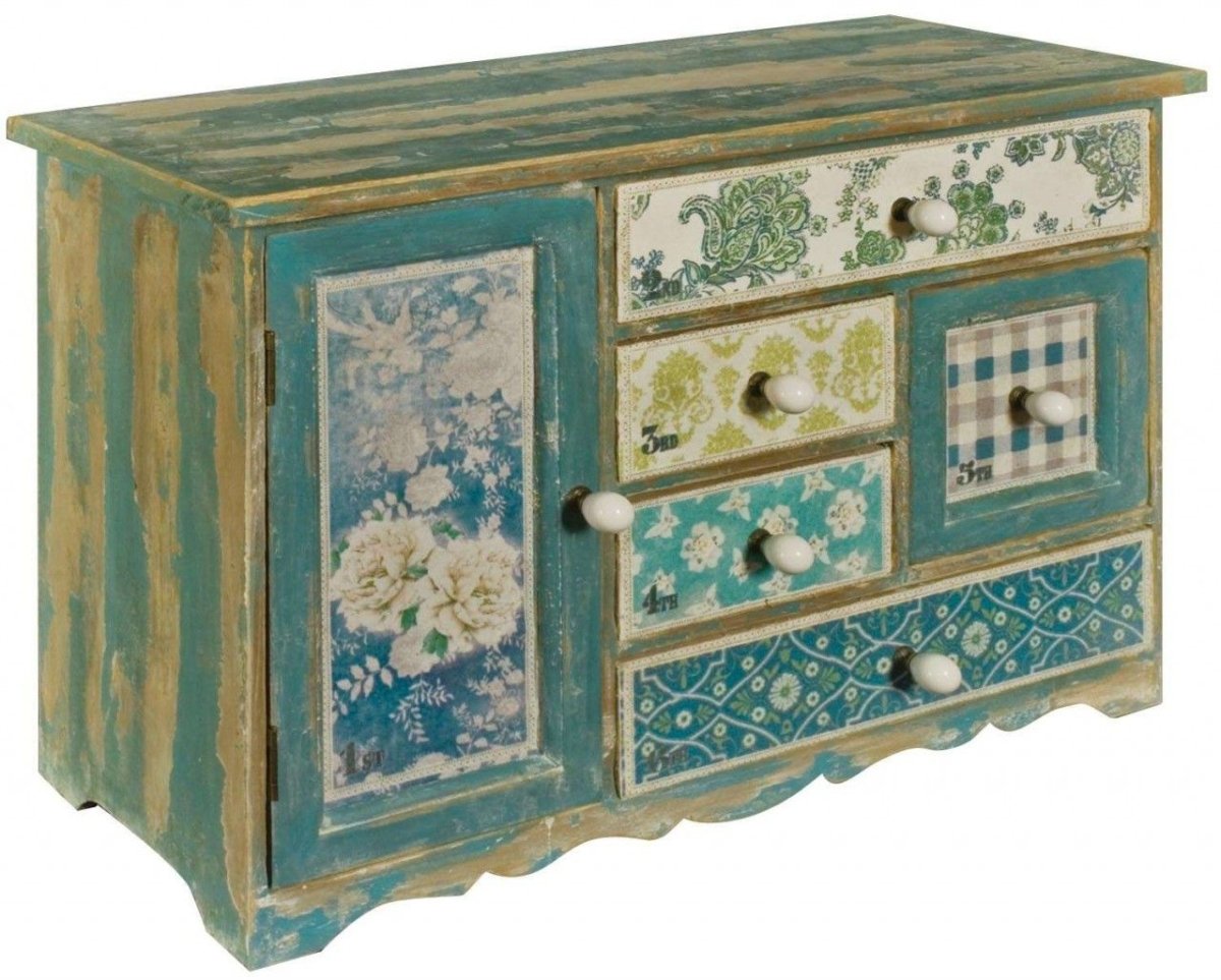 Изумрудный шкафе декупаж