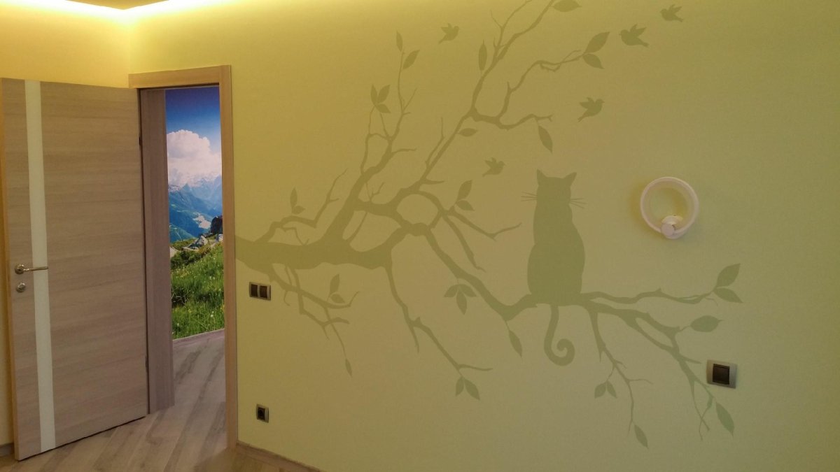 Покрашенные стены