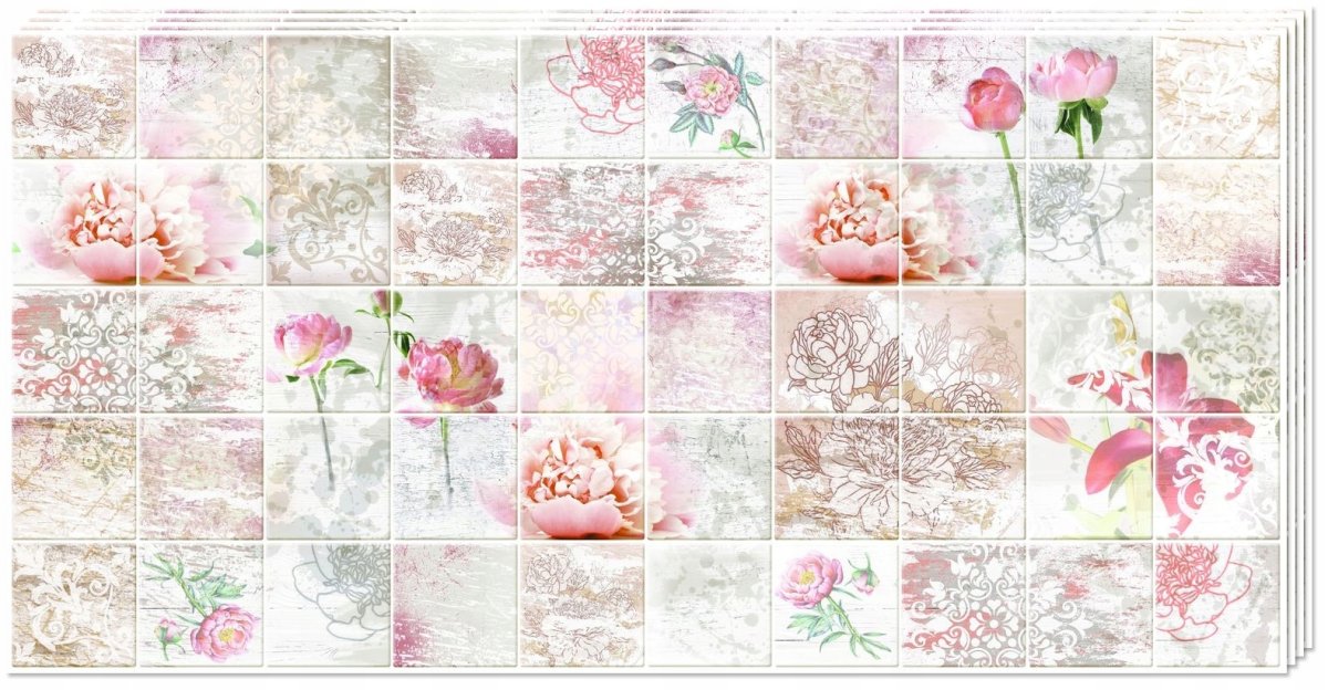 Декоративная панель ПВХ каф плитка 485х960