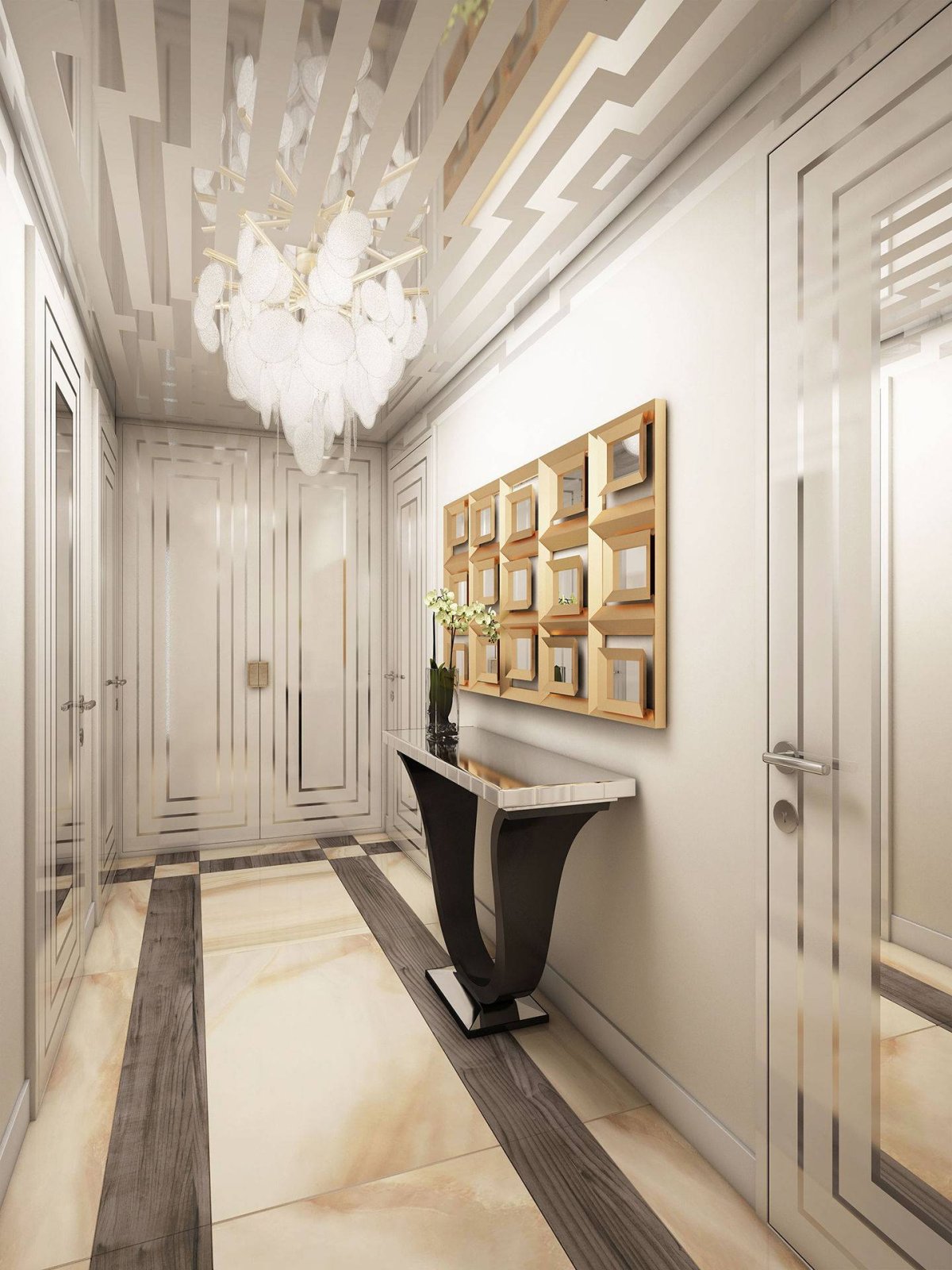 Визуальное расширение узкого коридора