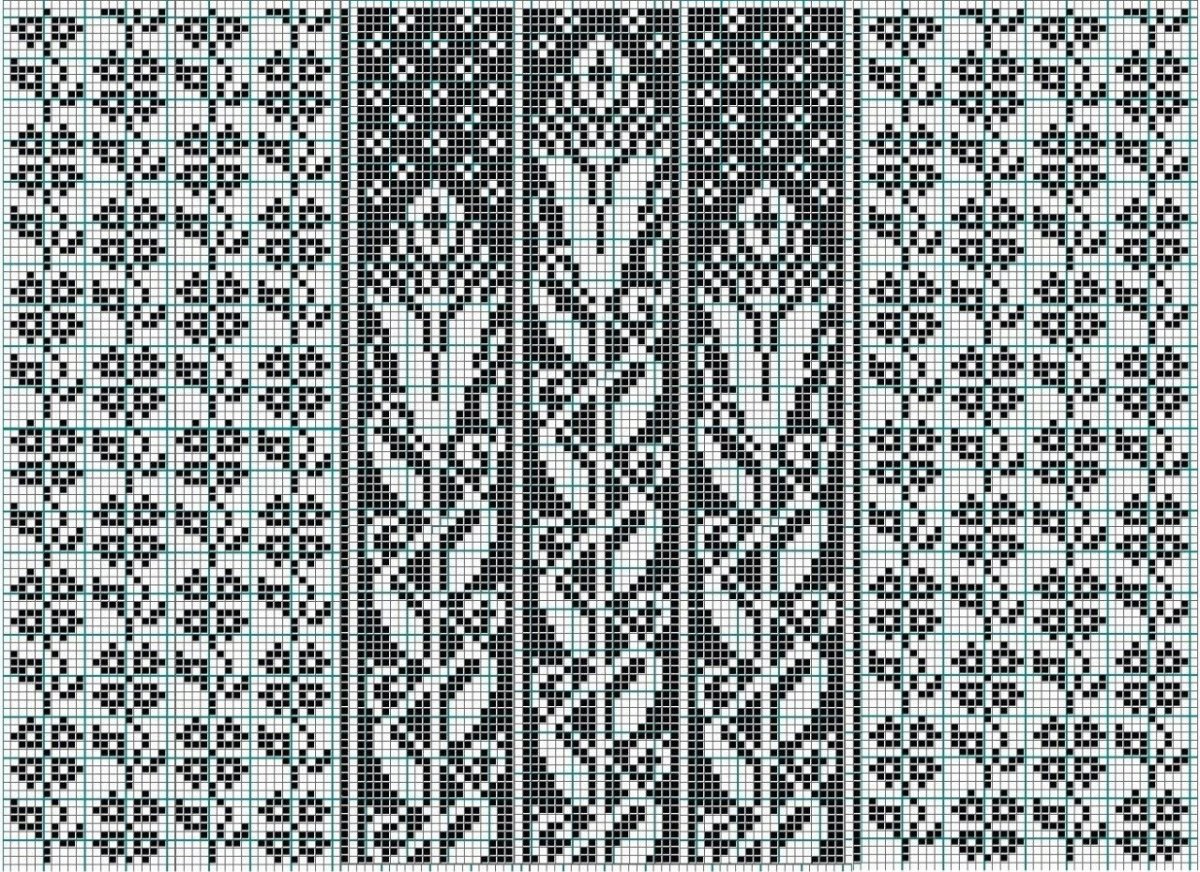 Перфокарты жаккард Норвежские узоры