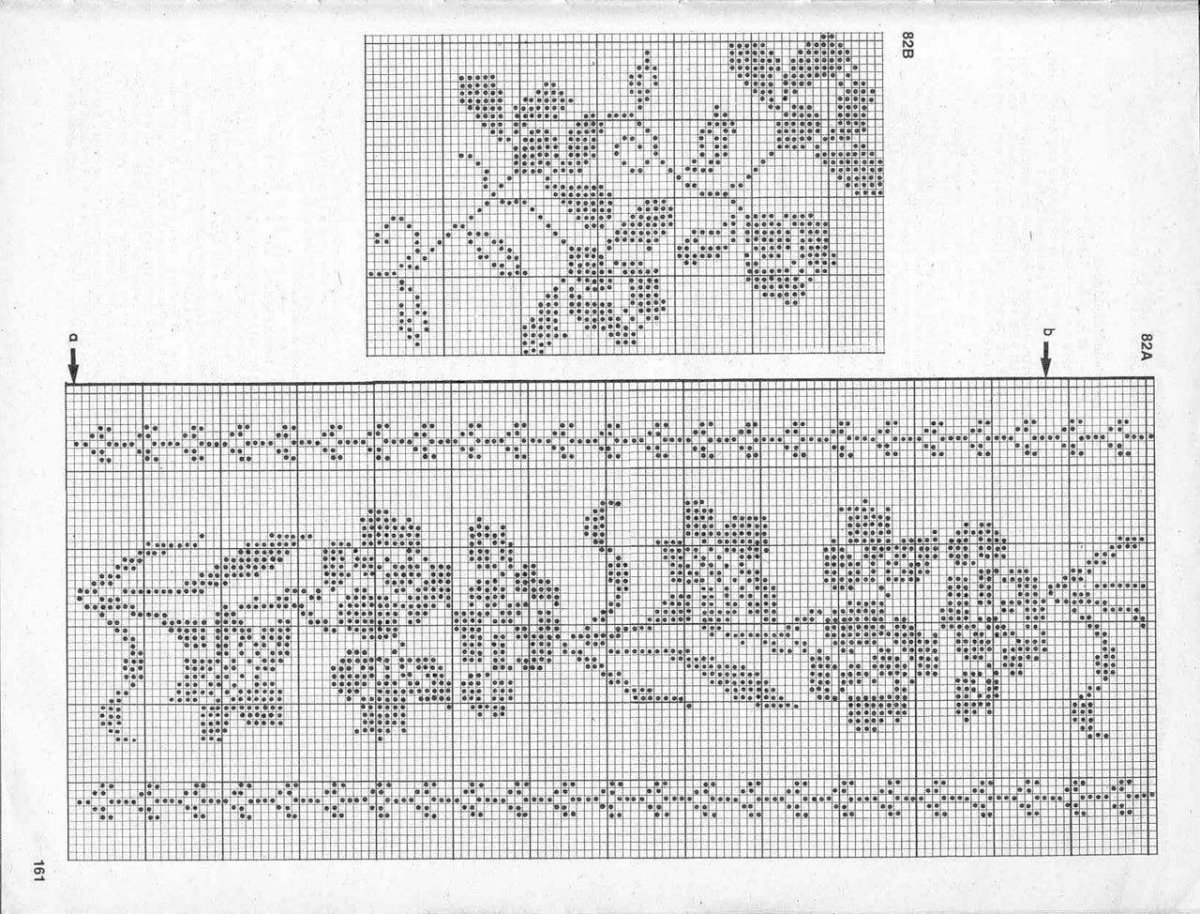Платья каймой в филейной технике