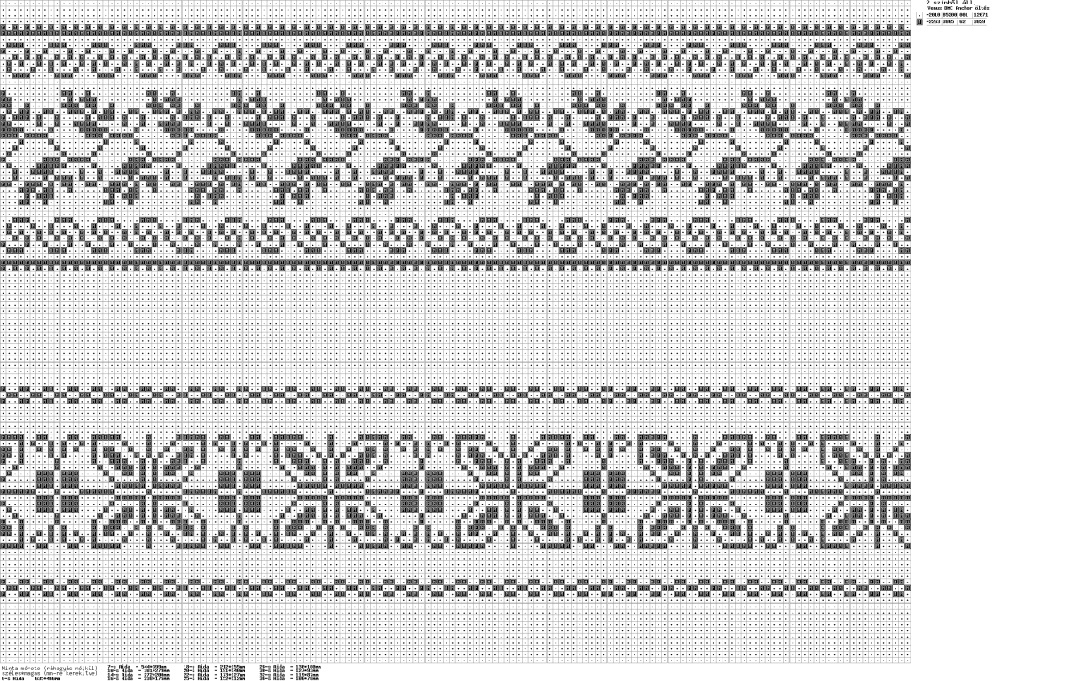 Растительные узоры для жаккарда