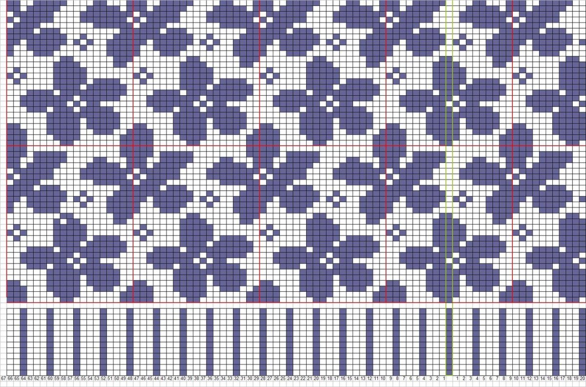 Ленивый жаккард шотландка