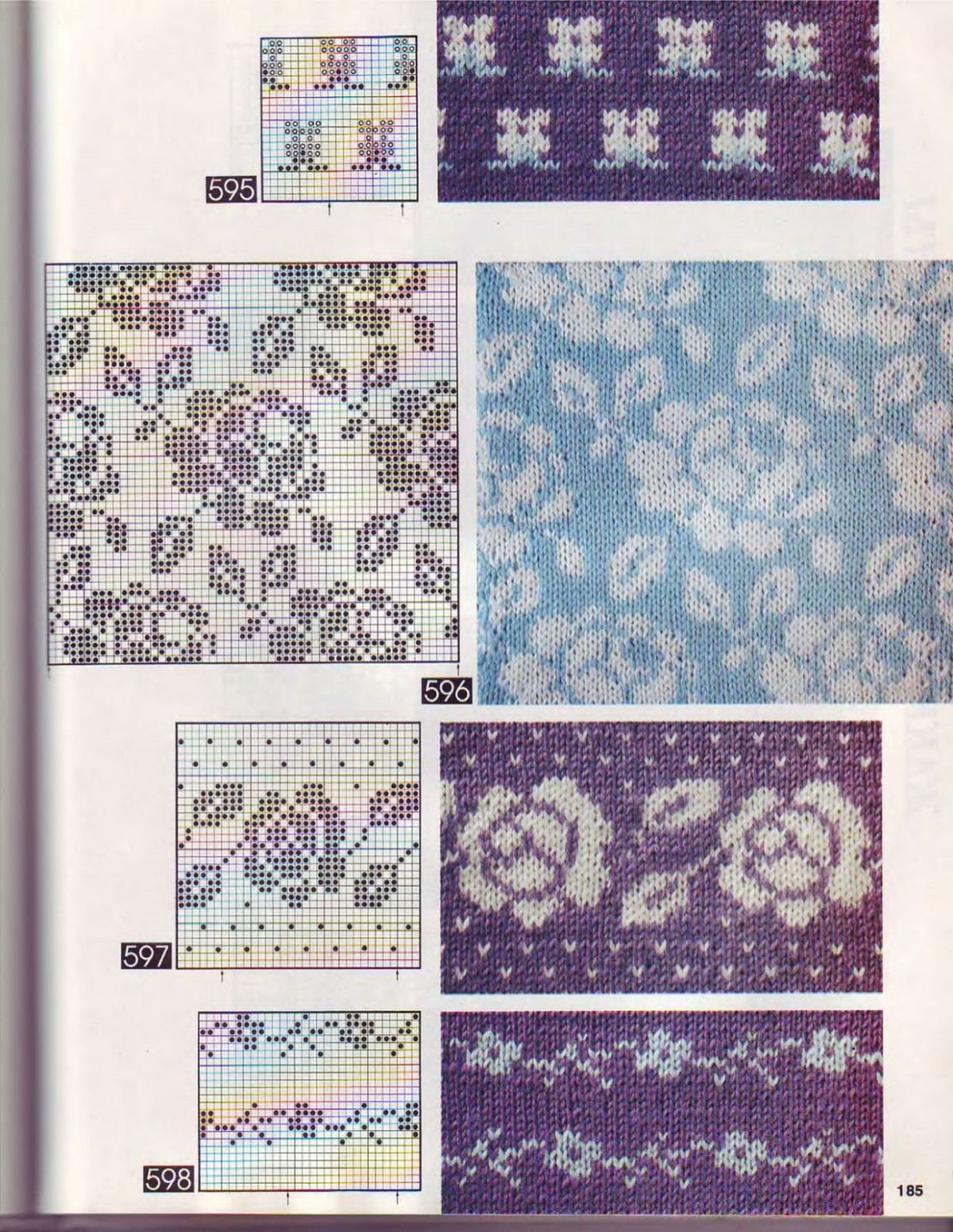 Схемы жаккардов Олеана