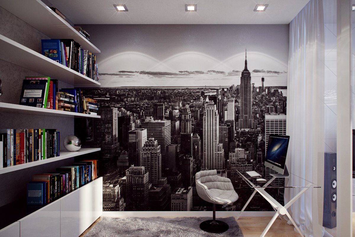 Фотообои в кабинет домашний