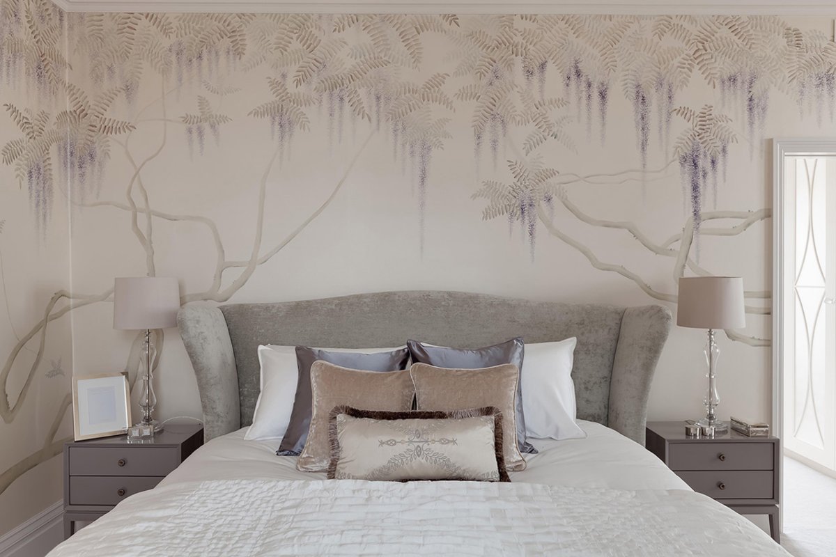 Обои de Gournay, коллекция Japanese & korean, артикул Wisteria/k-06