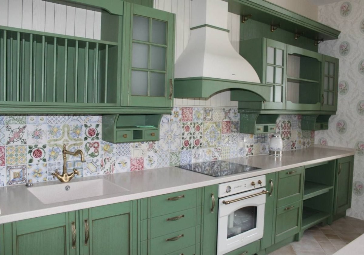 Кухня Прованс фисташковая