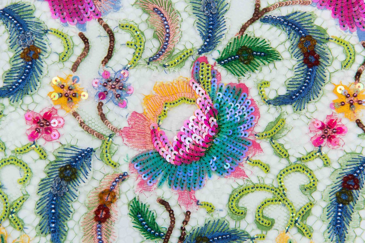 Вышивка пайетками