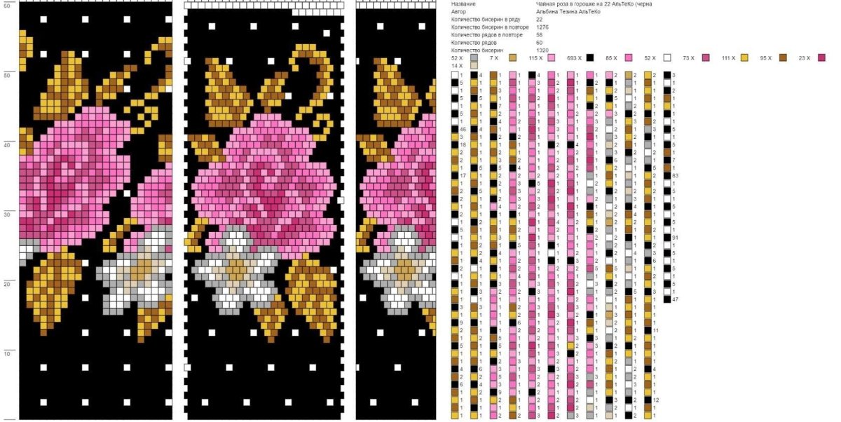 Схемы для вязания бисером косметички