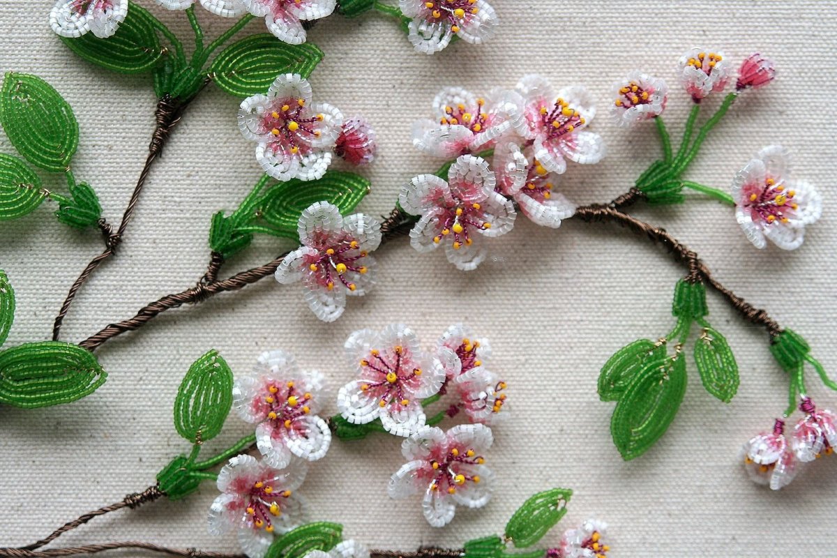 Бисерные веточки