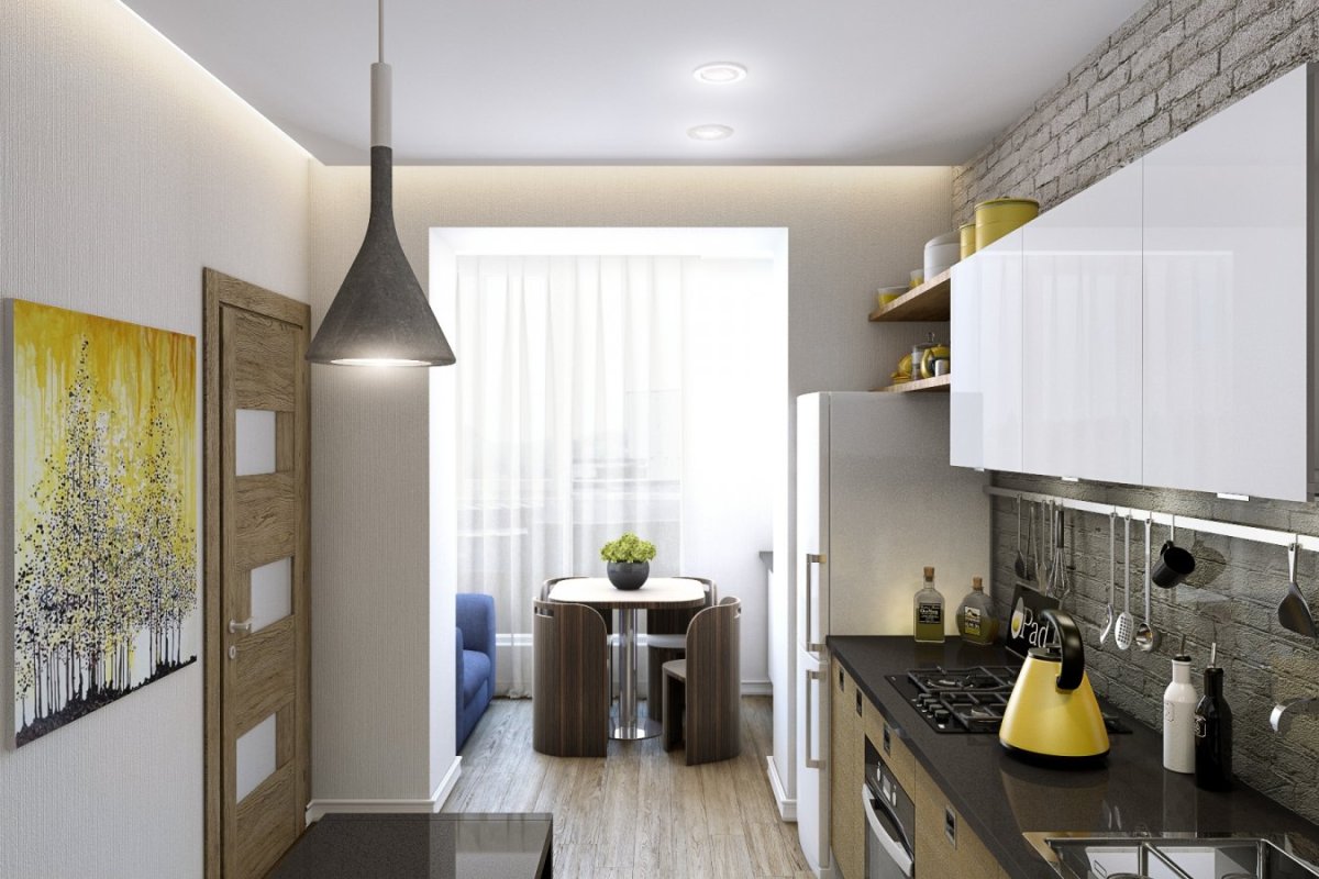 Интерьер кухни в малогабаритной квартире