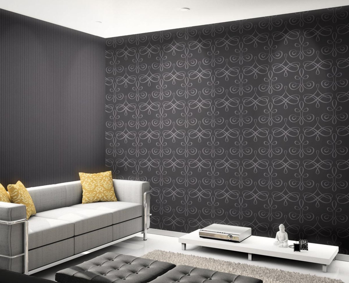 Флизелиновые обои в интерьере