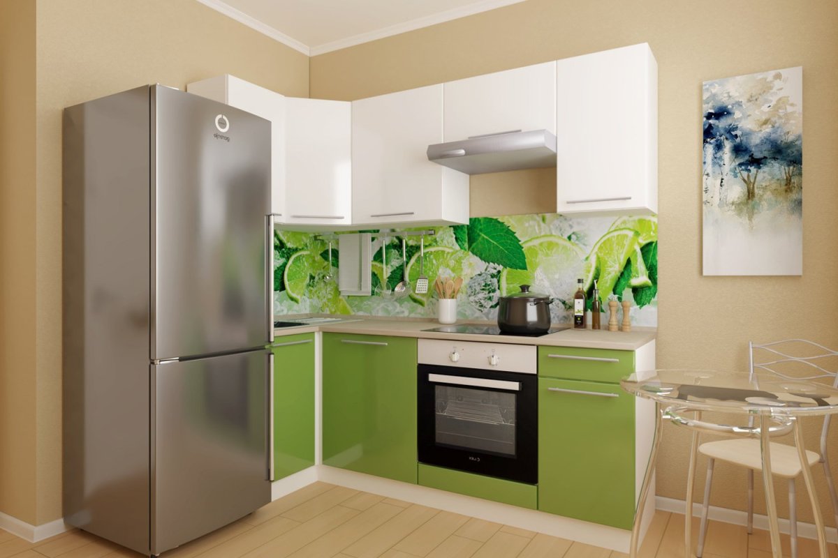 Кухня Ректа эвкалипт угловая