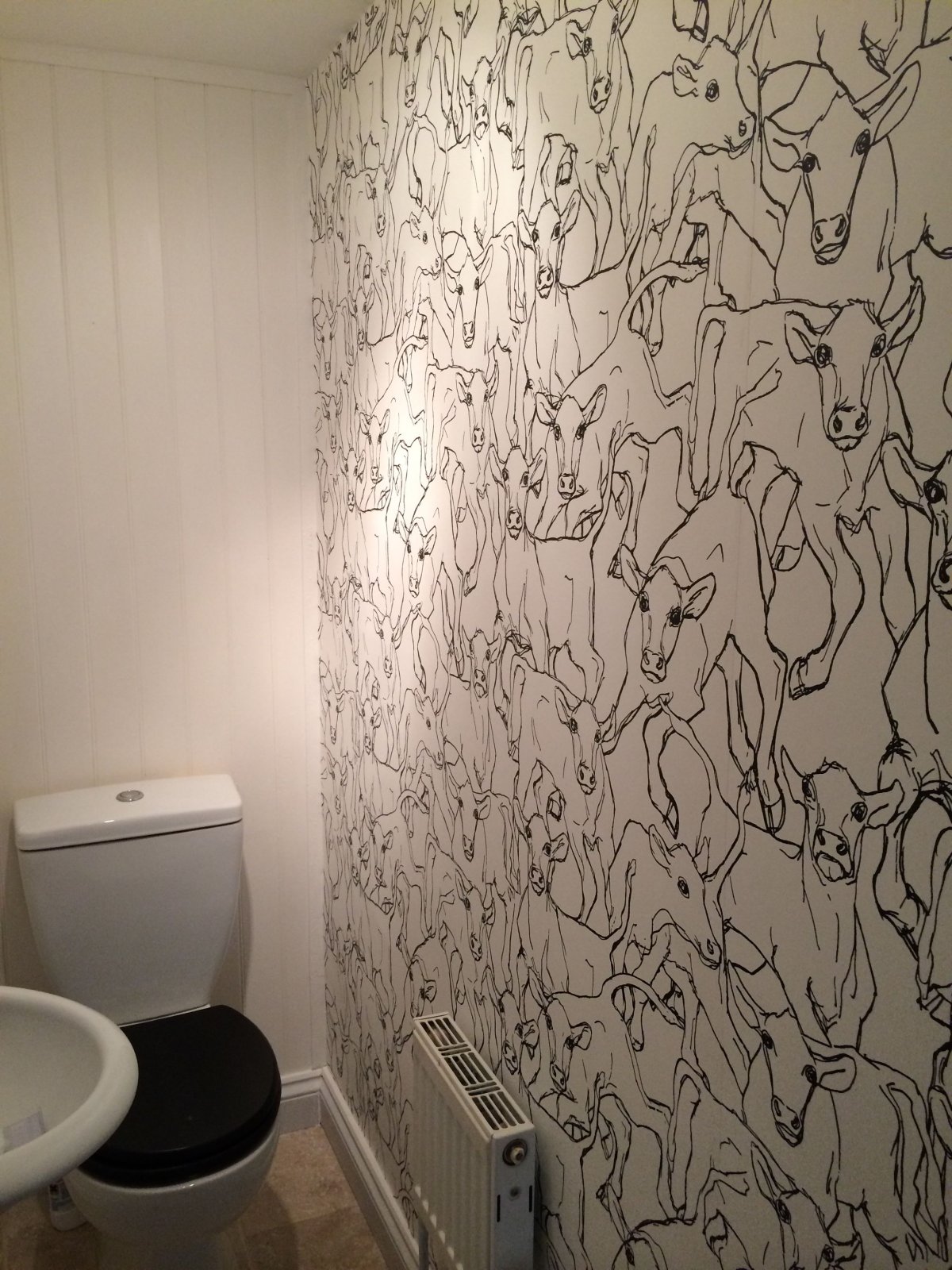 Виниловые обои в туалет