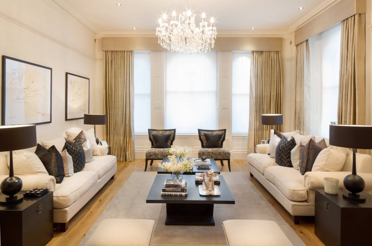 Гостиная в бежевом стиле