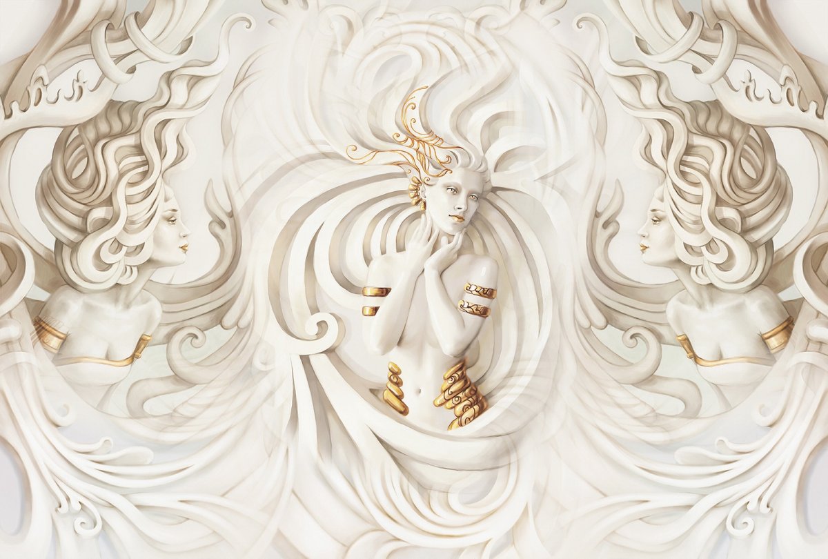 Барельеф абстракция