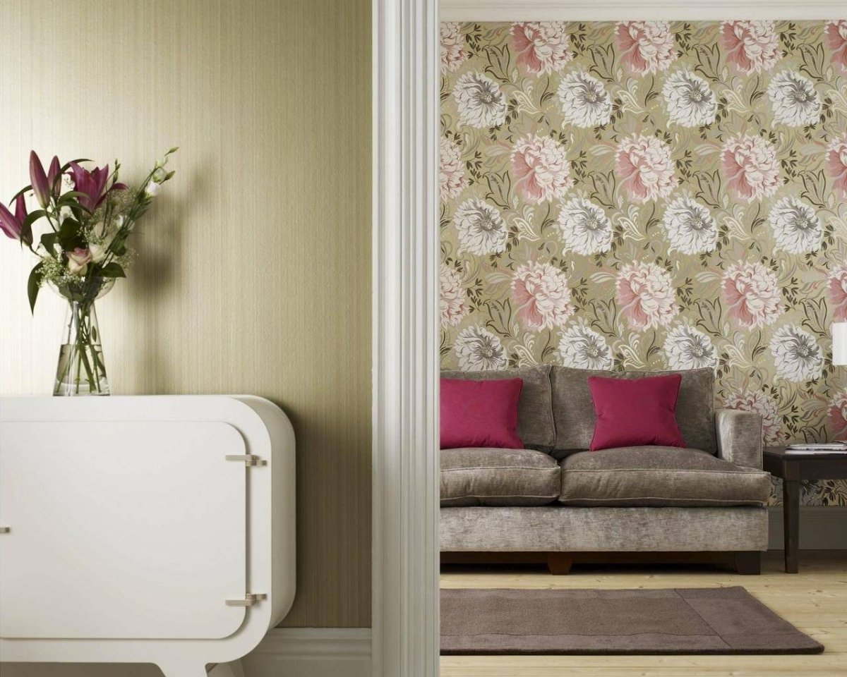 Совмещение обоев в интерьере