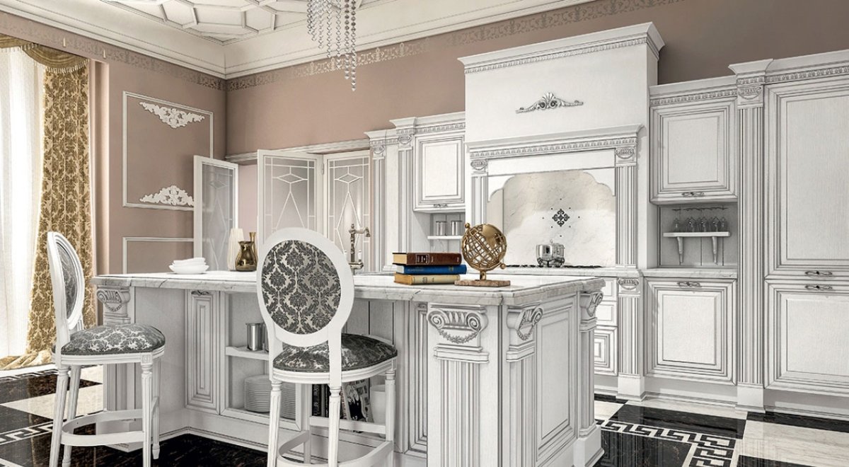 Кухня в стиле Ампир