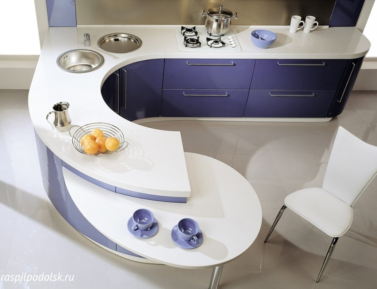 Полукруглая барная стойка