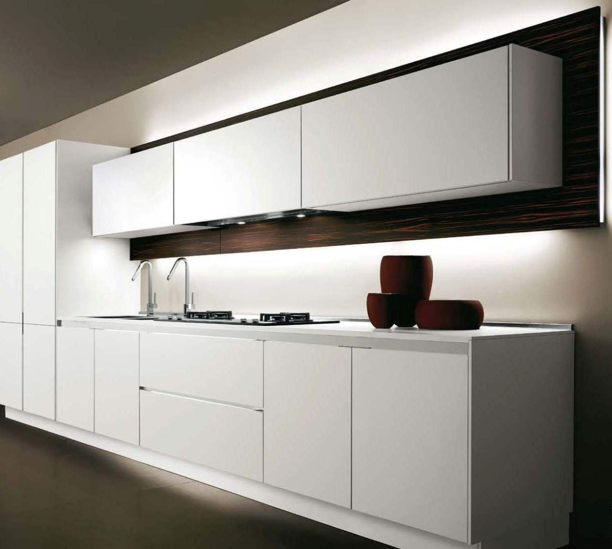 Белая кухня ручки gola