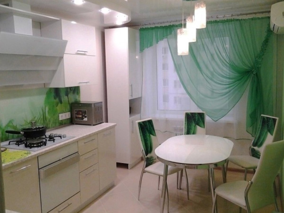 Шторя ы для зеленой кухни