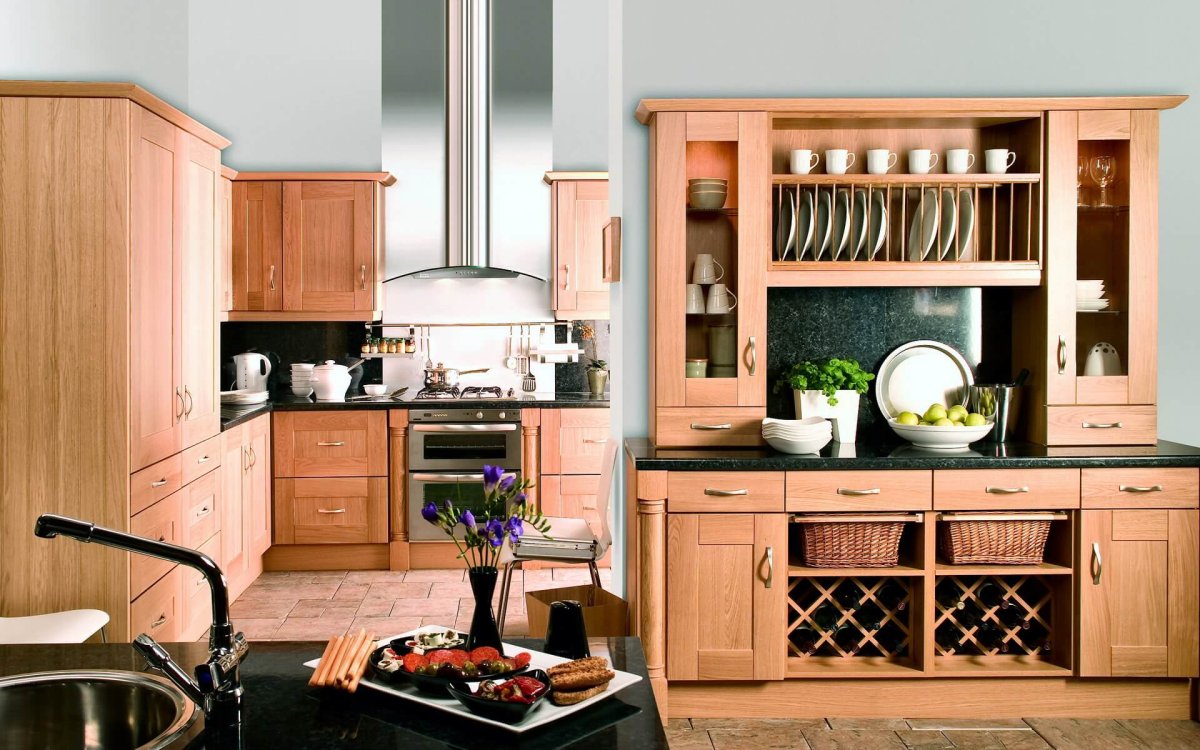 Буфет в интерьере кухни