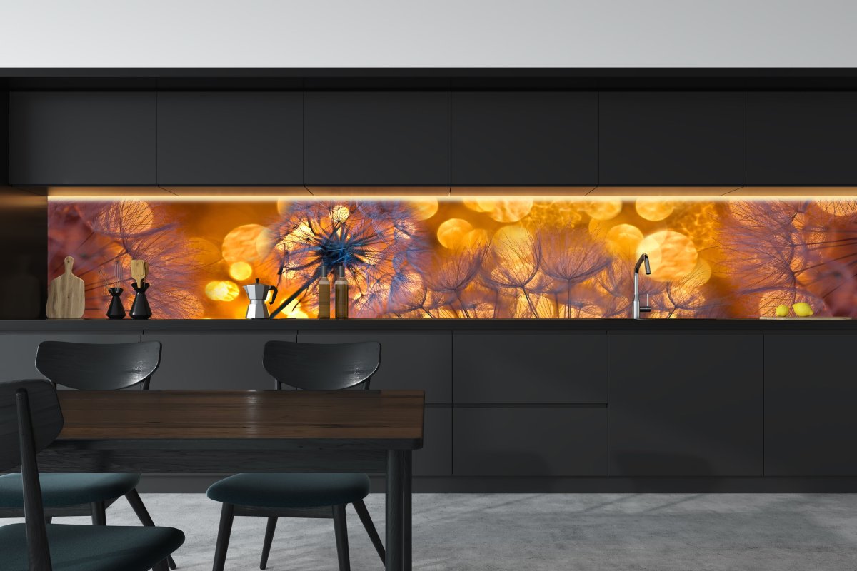 Стеклянный фартук для кухни 3д