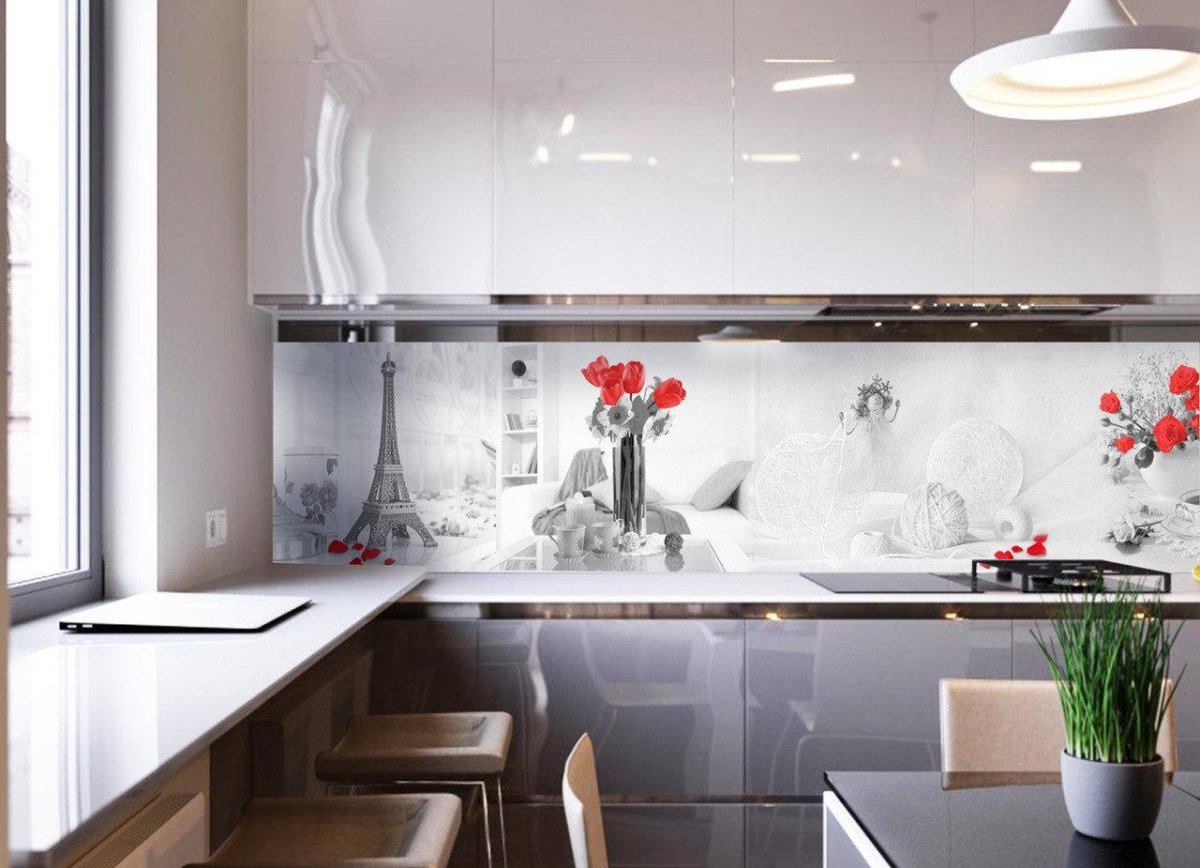 Стеклянный фартук