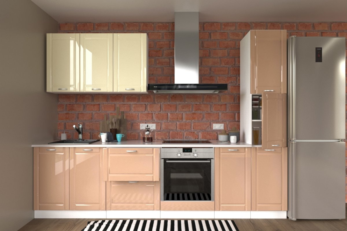 Кухня Виола Нео фрезеровка грани