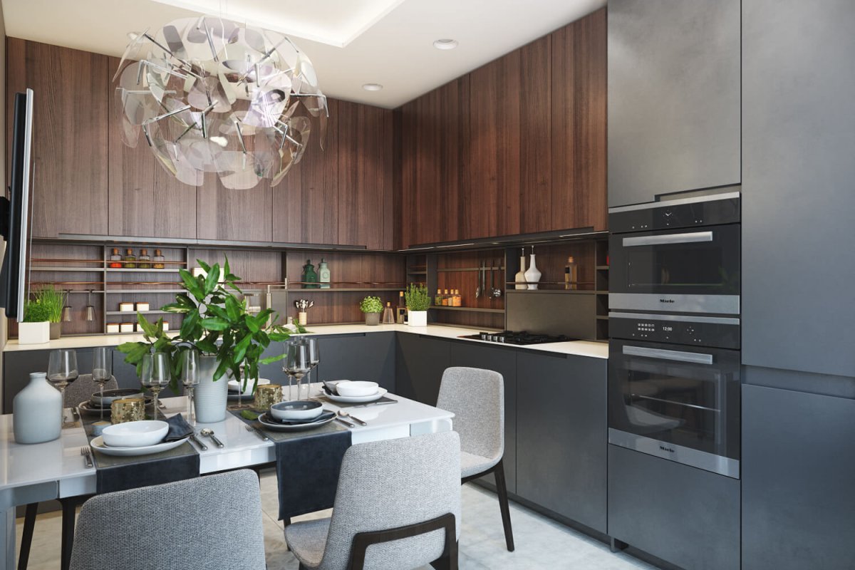 Мужская кухня интерьер