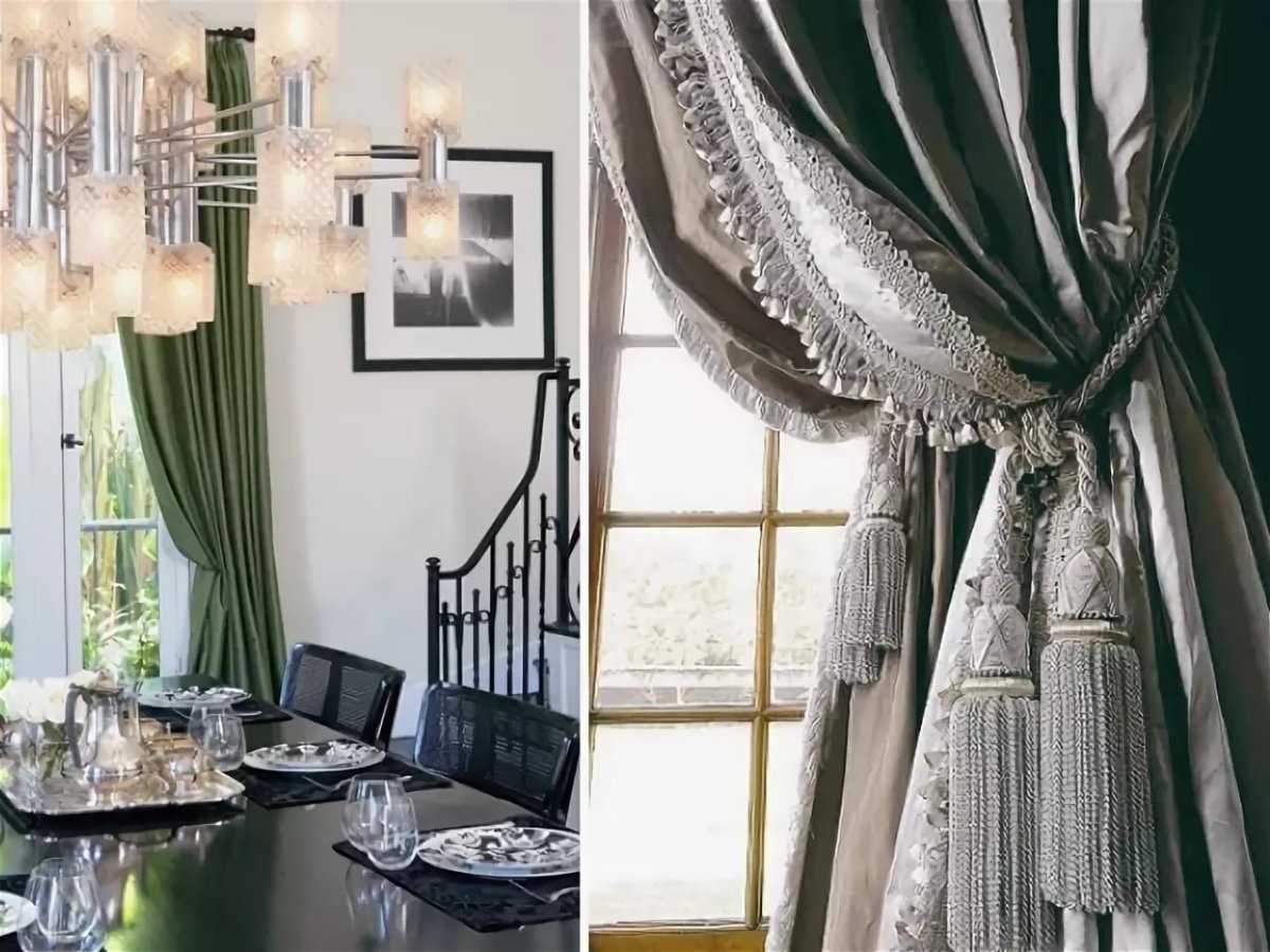 Короткие шторы в итальянском стиле