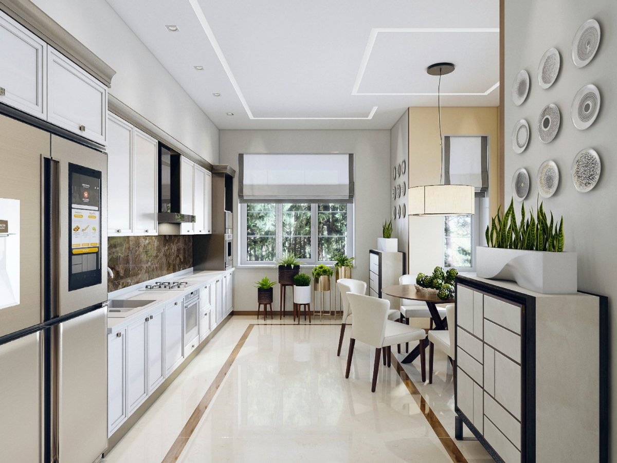 Маленькая кухня в стиле Контемпорари