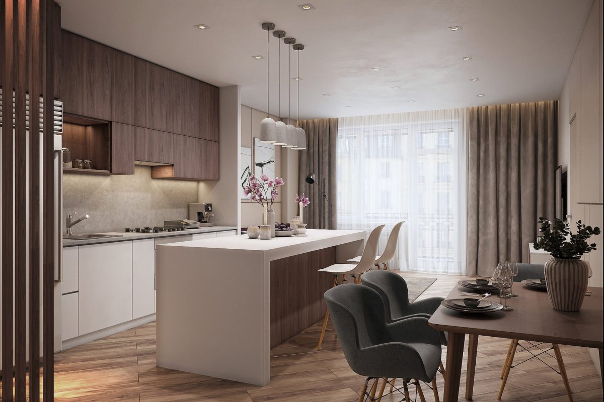 Кухня в стиле Контемпорари