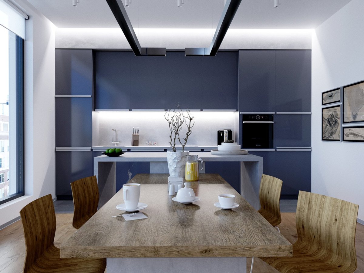 Кухня холостяка интерьер