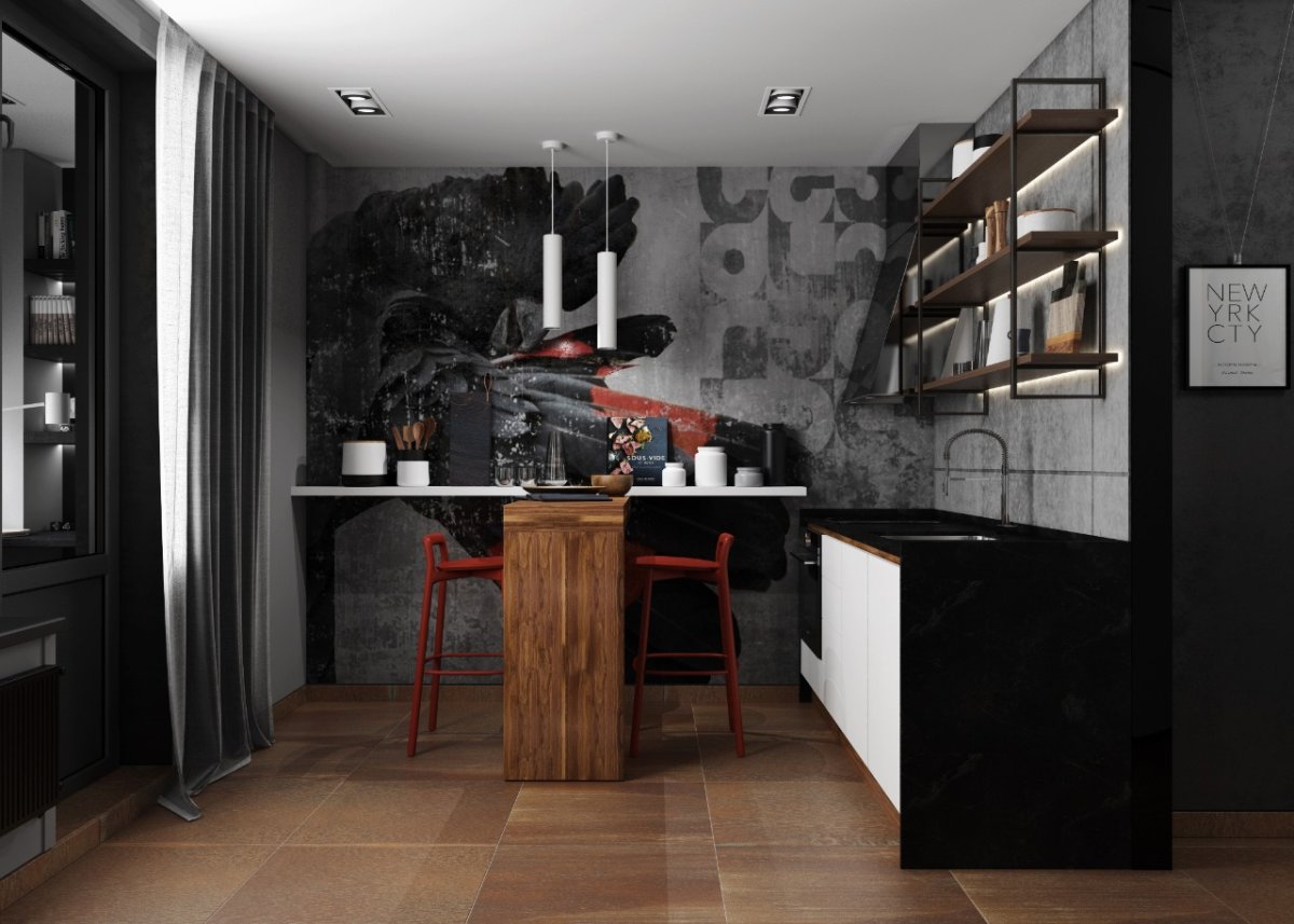 Кухня холостяка