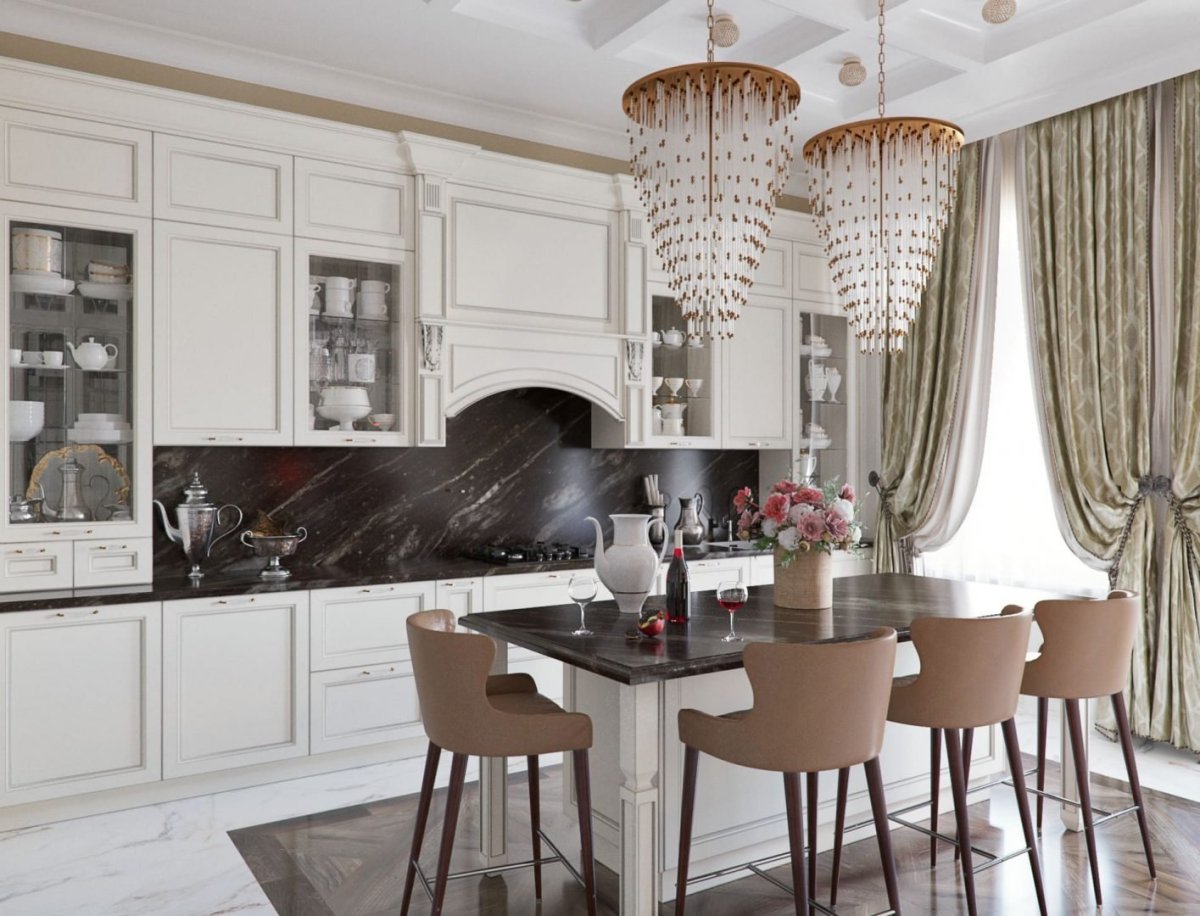 Кухня Неоклассика Мария белая