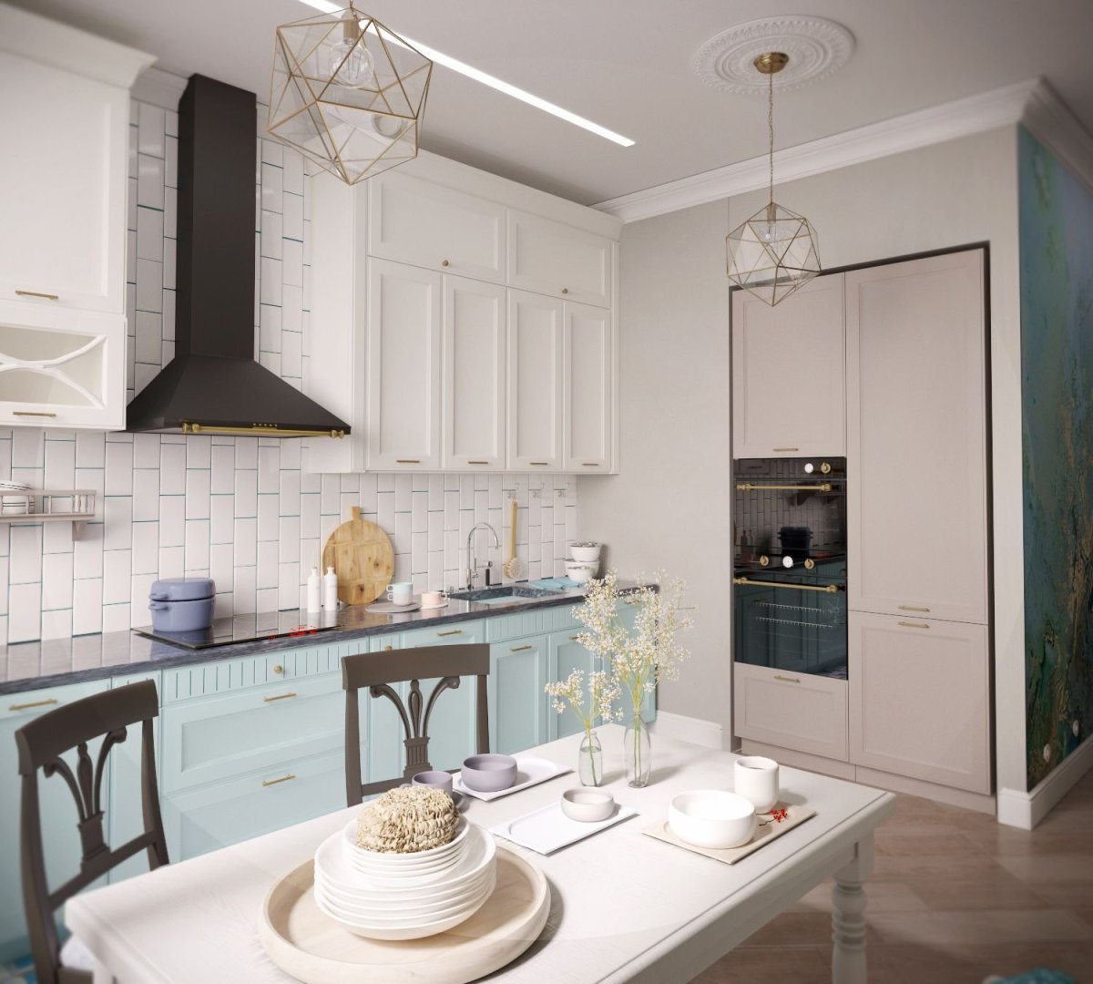 Кухня Неоклассика белая