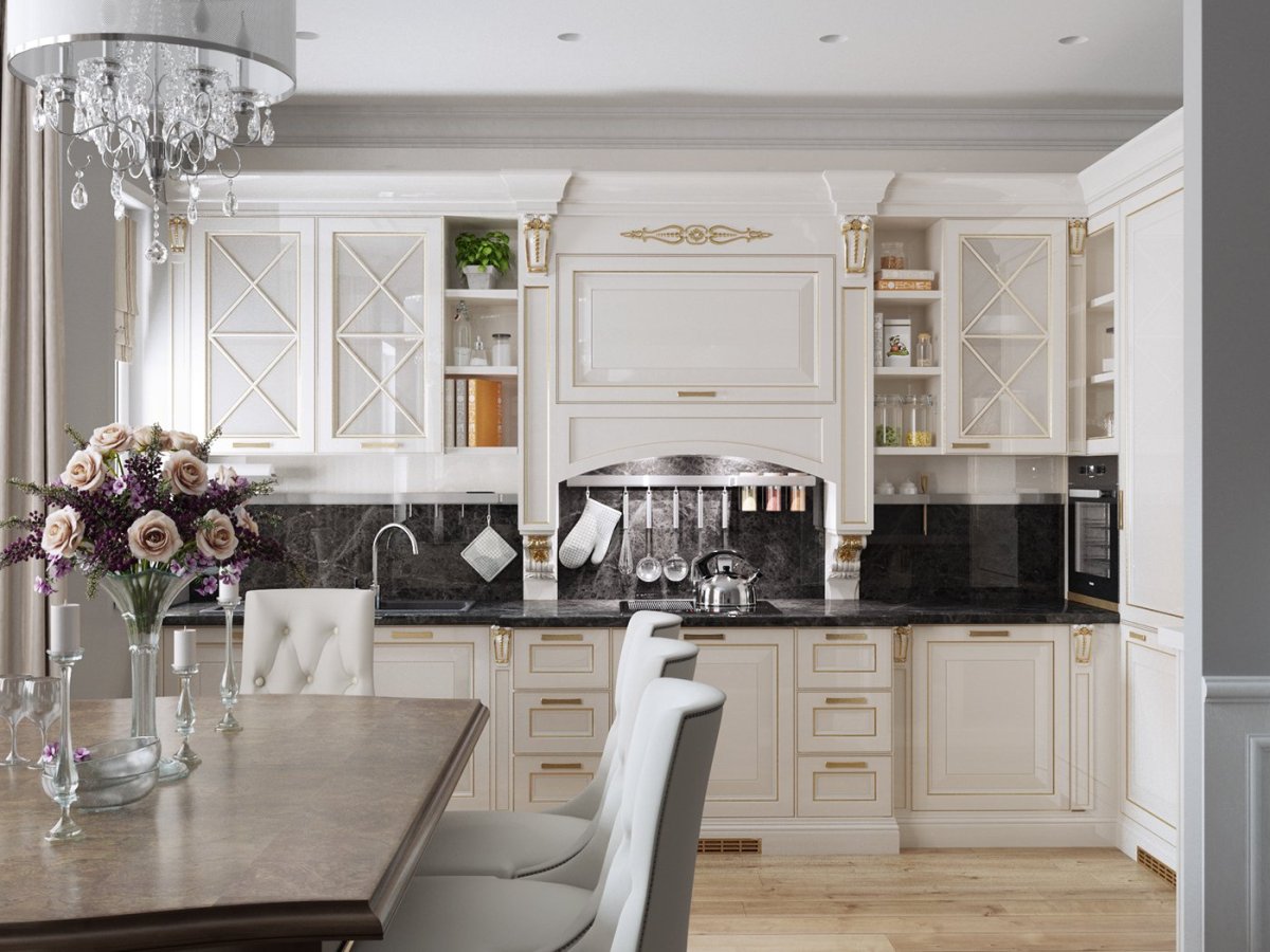 Кухни Неоклассика угловые