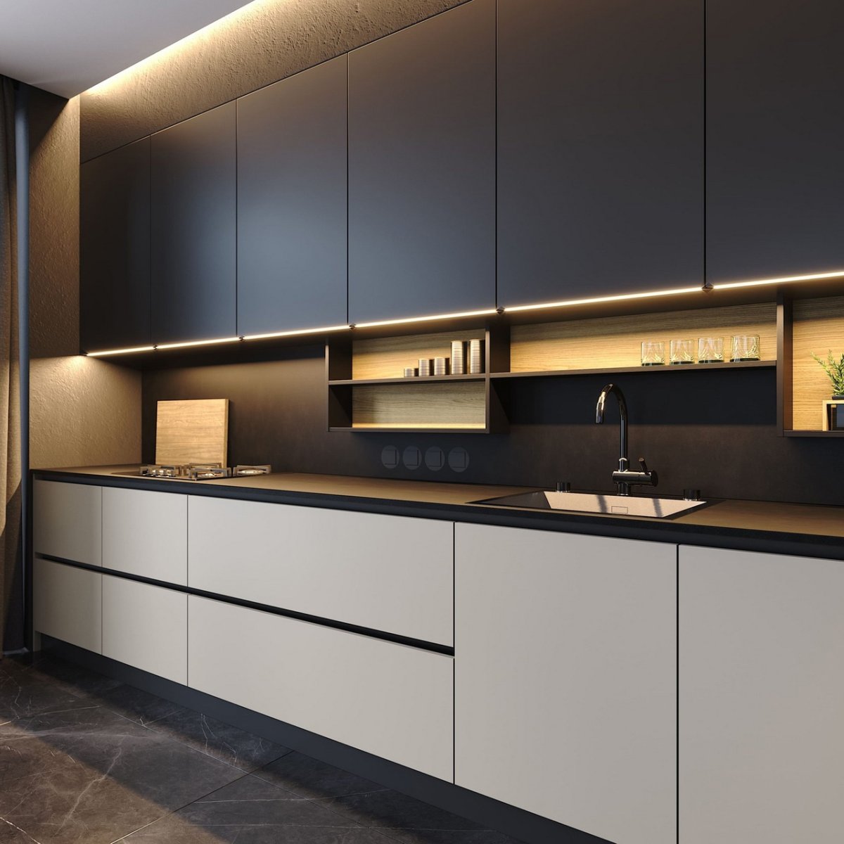 Профиль ручка gola черный