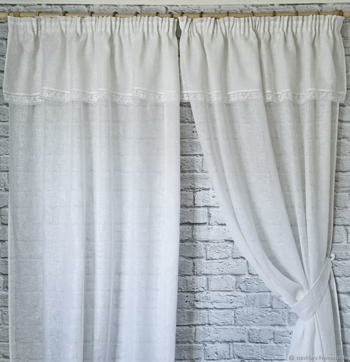 Льняные шторы