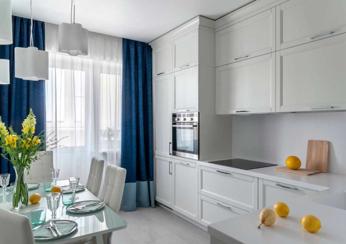 Шторы для белой кухни