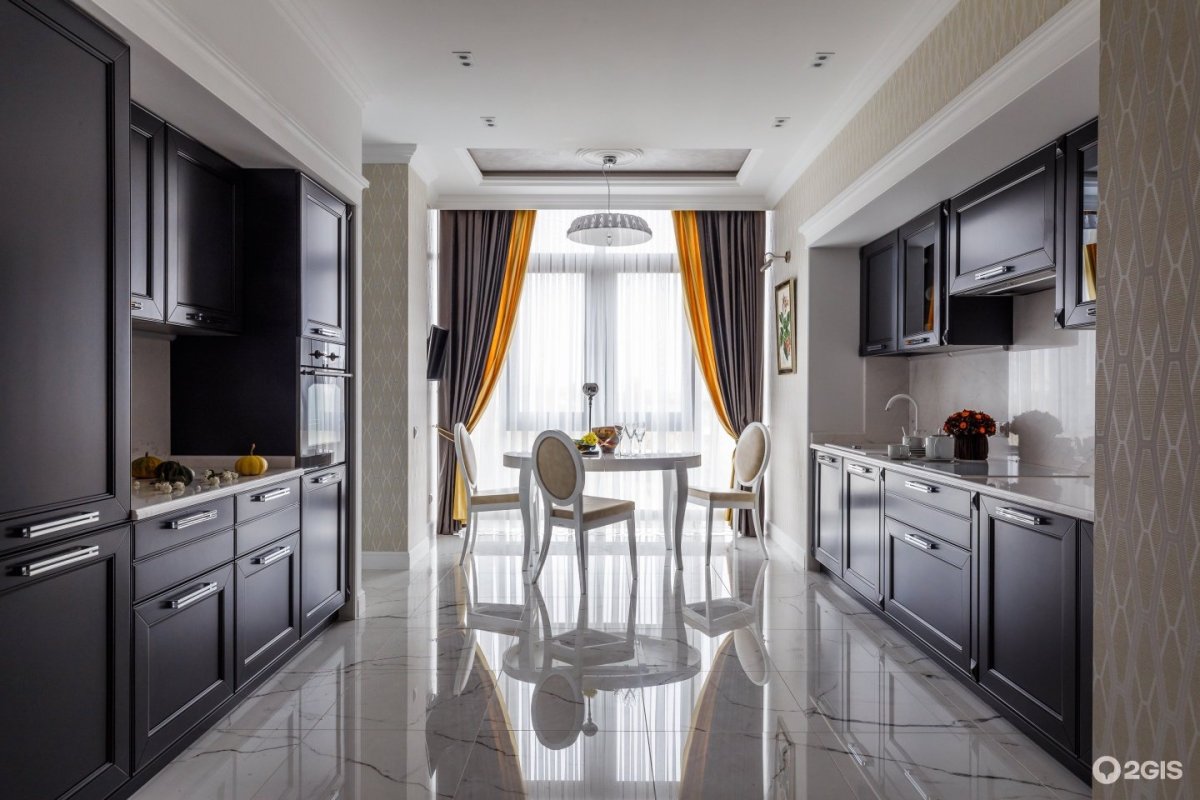 Шторы для серой кухни