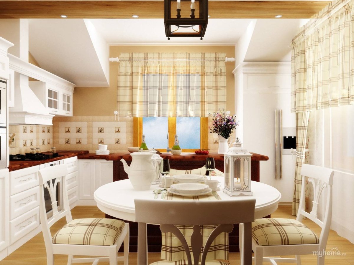 Клетка в интерьере кухни