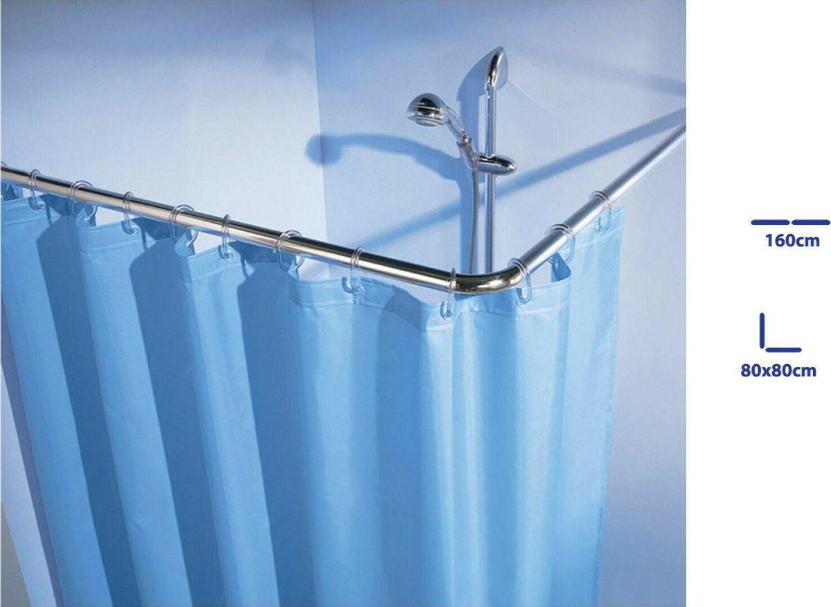 Карниз для душа угловой 90х90