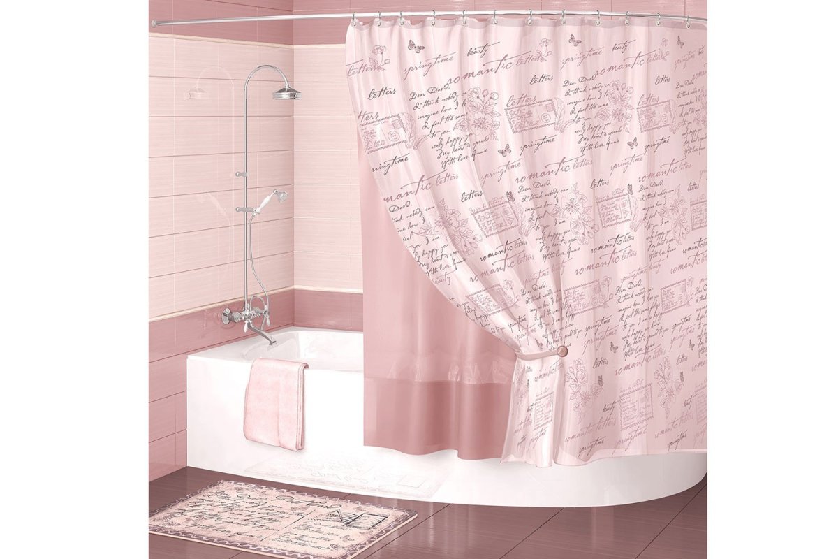 Штора для ванной Aima Design у37612 200x240, двойная, Жемчужная