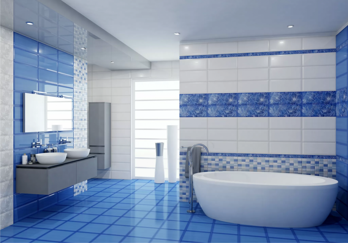 Плитка Kerlife Elissa Mosaico Blu