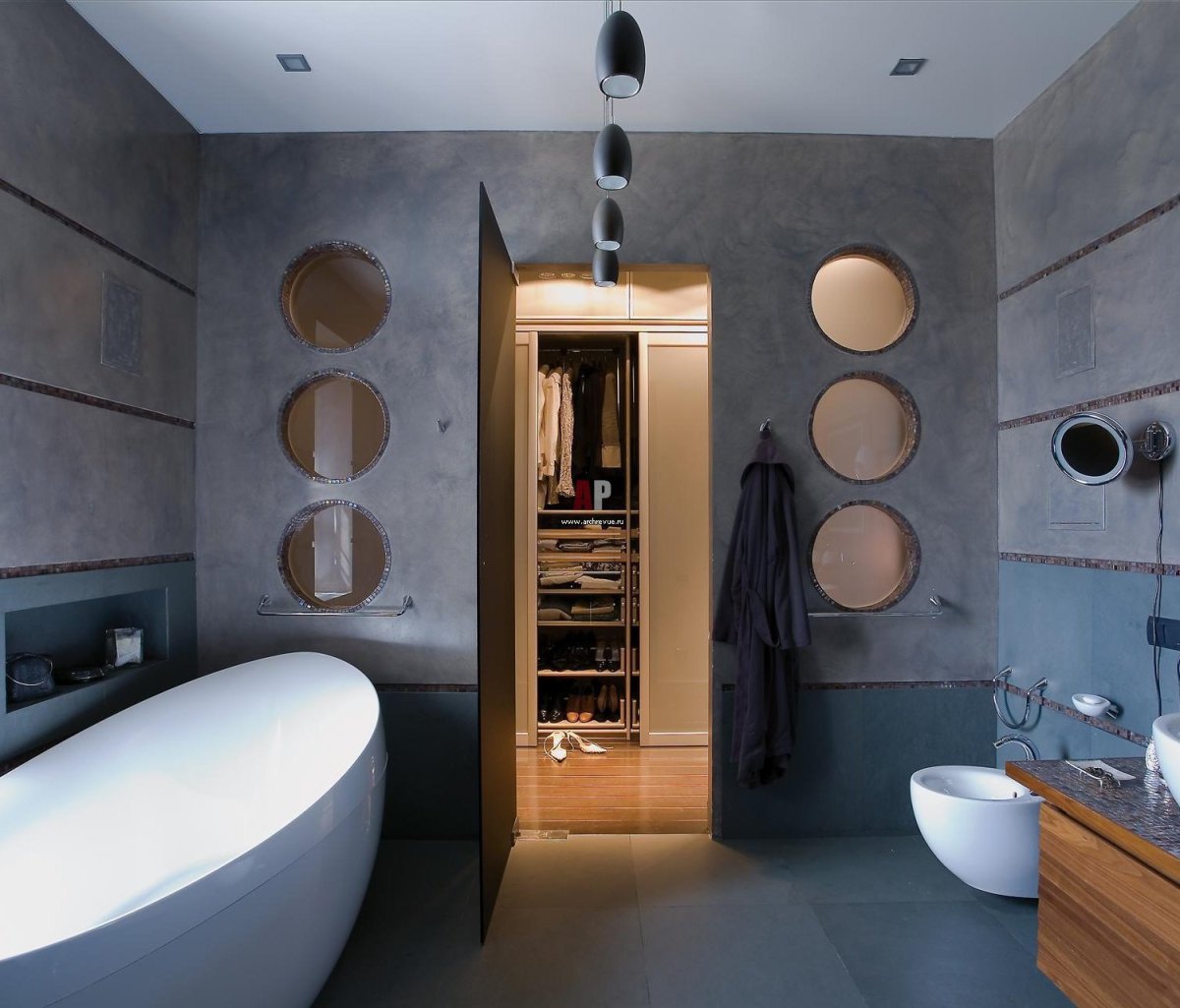 Оригинальный интерьер санузла